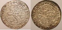 Sachsen Friedrich 1. der Streitbare 1382-1428 Kreuzgroschen Kreuzgroschen o.J. vzgl/prfr patina