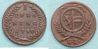 ERZBISTUM SALZBURG Pfennig Hieronymus Graf Colloredo, 1772-1803