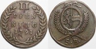 ERZBISTUM SALZBURG 2 Pfennig Hieronymus Graf von Colloredo, 1772 - 1803