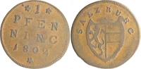 ERZBISTUM SALZBURG 2 Pfennig Hieronymus Graf von Colloredo, 1772 - 1803