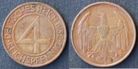 deutschland 4 pfennig weimar, 4 pfennig 1932 a