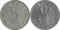 ÖSTERREICH 5 Groschen 1980 2. Republik prfr