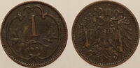 Österreich Heller 1901 Franz Josef 1. 1848-1916 ss +/- 2,00 EUR  zzgl. 7,90 EUR Versand