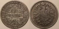 Deutschland 1 Mark 1876 A Kaiserreich ss +/- 6,00 EUR  zzgl. 7,90 EUR Versand