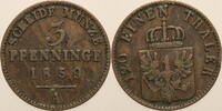 Deutschland 3 Pfenning 1859 A Preussen ss 4,00 EUR  zzgl. 7,90 EUR Versand