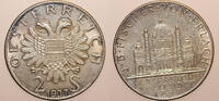 Österreich 2 Schilling 1937 Erste Republik Doppelschilling FISCHER VON E... 15,00 EUR  zzgl. 7,90 EUR Versand