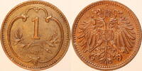 kaisertum österreich 1 Heller 1892 franz joseph 1. (1848 - 1916) vzgl. +/- 700,00 EUR  zzgl. 8,80 EUR Versand