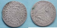 RÖMISCH DEUTSCHES REICH 15 Kreuzer Kaiser Leopold 1. 1657-1705