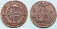 ERZBISTUM SALZBURG Pfennig Hieronymus Graf Colloredo, 1772-1803