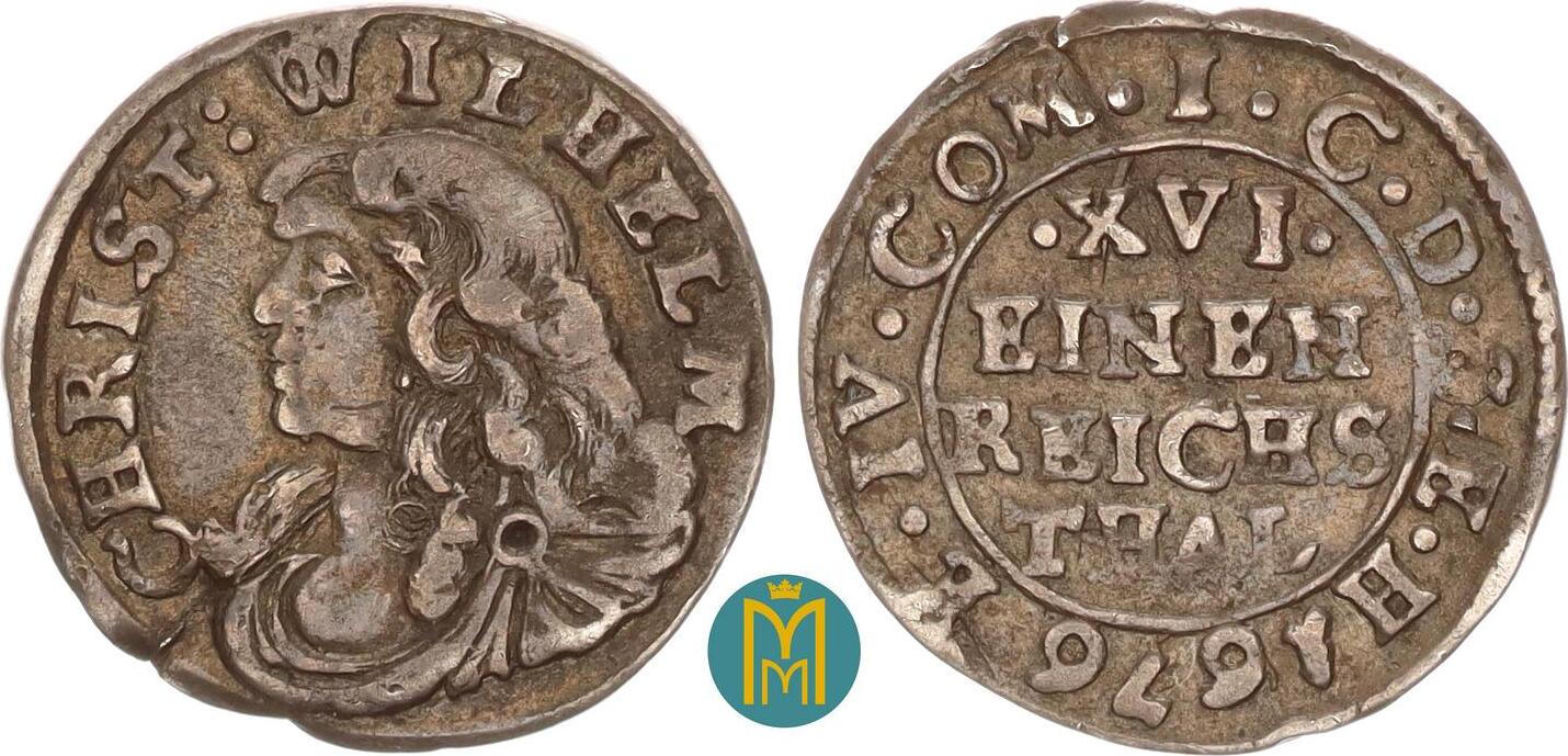 schwarzburg-sondershausen-1-16-taler-1676-christian-wilhelm-i-1670