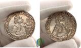 Sachsen-Saalfeld 1/2 Taler 1717 Johann Ernst VIII. 1680-1729. 200 Jahre Reformation. gutes vorzüglich
