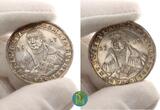 Sachsen-Saalfeld 1/2 Taler 1717 Johann Ernst VIII. 1680-1729. 200 Jahre Reformation. gutes vorzüglich