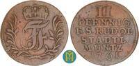 Schwarzburg-Rudolstadt 2 Pfennig Johann Friedrich 1744-1767. -