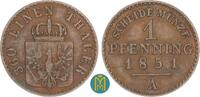 Brandenburg-Preussen 1 Pfennig Friedrich Wilhelm IV. 1840-1861. -