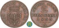 Brandenburg-Preussen 2 Pfennig Friedrich Wilhelm IV. 1840-1861. -