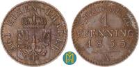 Brandenburg-Preussen 1 Pfennig Friedrich Wilhelm IV. 1840-1861. -