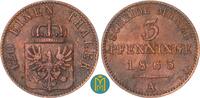 Brandenburg-Preussen 3 Pfennig Wilhelm I. 1861-1888. -