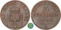 Brandenburg-Preussen. 3 Pfennig Wilhelm IV. 1840-1861. -