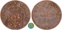 Brandenburg-Preussen 3 Pfennig Friedrich Wilhelm IV. 1840-1861. -