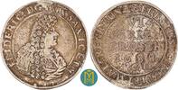 Sachsen-Gotha-Altenburg 6 Mariengroschen Friedrich I. 1675-1691. I.C.B. Abtei Walkenried. -