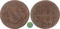 Bayern 1 Pfennig Maximilian I. Joseph, 1806-1825. -