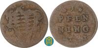 Bayern 1 Pfennig Karl Theodor 1777-1799. -