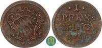Bayern - Amberg 1 Pfennig Maximilian III. Joseph 1745-1777. -