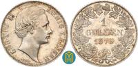 Bayern 1 Gulden Ludwig II. 1864-1886. -