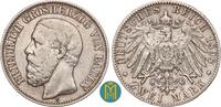Kaiserreich / Baden 2 Mark Friedrich I. 1856-1907. -