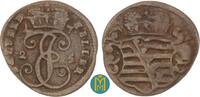 Sachsen-Saalfeld 1 Heller Johann Ernst VIII. 1680-1729 -