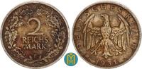 Deutschland / Weimarer Republik. 2 Mark 1931 E sehr schön