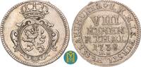 Hessen-Kassel 1/8 Taler Friedrich I. 1730-1751. -