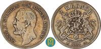Schweden 2 Kronor Oscar II. -