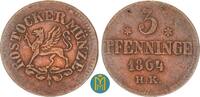 Rostock 3 Pfennig -
