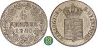 Sachsen Meiningen 6 Kreuzer Bernhard Erich Freund 1803-1866 -