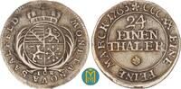 Sachsen-Coburg-Saalfeld 1/24 Taler Franz Josias 1745-1764. -