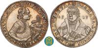 Sachsen-Saalfeld 1/2 Taler Johann Ernst VIII. 1680-1729. 200 Jahre Reformation. -