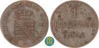Sachsen-Meiningen 1 Kreuzer Bernhard Erich Freund 1803-1866. -