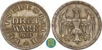 Weimarer Republik 3 Mark 1924 A gutes sehr schön
