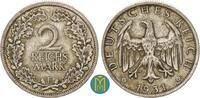 2 Reichsmark 1931 E Deutschland / Weimarer Republik.  sehr schön