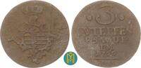 Sachsen-Weimar-Eisenach 3 Pfennig Anna Amalia 1758-1775. -