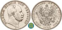 2 Taler (Doppeltaler) 1866 C Brandenburg-Preußen. Wilhelm I. 1861-1888. sehr schön-vorzüglich, winzige Randfehler.