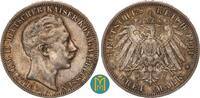 Kaiserreich / Preussen 3 Mark Wilhelm II. 1888-1918. -