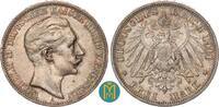 Kaiserreich / Preussen 3 Mark Wilhelm II. 1888-1918. -
