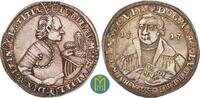 Sachsen-Saalfeld 1/2 Taler Johann Ernst VIII. 1680-1729. 200 Jahre Reformation. -