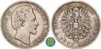 Kaiserreich / Bayern 5 Mark Ludwig II. 1864-1886. -