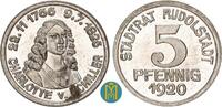 Schwarzburg-Rudolstadt 5 Pfennig Notgeld der Stadt Rudolstadt. -