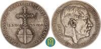 Deutschland / 3. Reich. Silbermedaille von Hanisch-Concee. Auf das Großdeutsche Reich und den Anschluss von Österreich. -