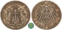 Kaiserreich / Hamburg 5 Mark 1891 J fast sehr sch&ouml;n 145,00 EUR  zzgl. 5,00 EUR Versand