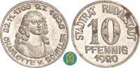 Rudolstadt / Deutschland 10 Pfennig 1920 Notgeld fast vorz&uuml;glich 8,00 EUR  zzgl. 5,00 EUR Versand